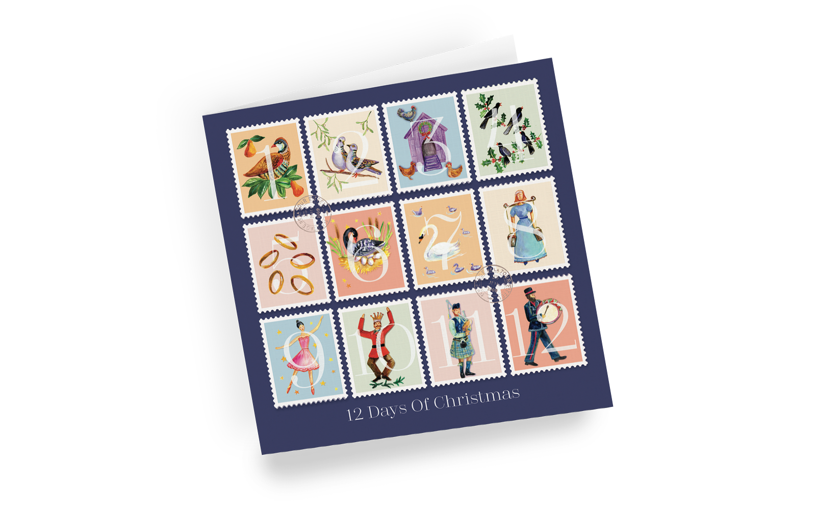 Christmas card - 12 Days of Christmas - left