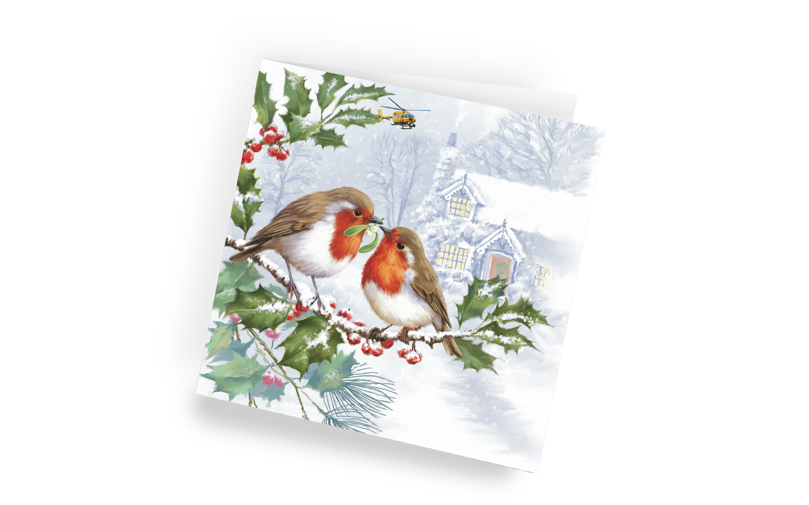 Christmas card - Feathered Friends- right