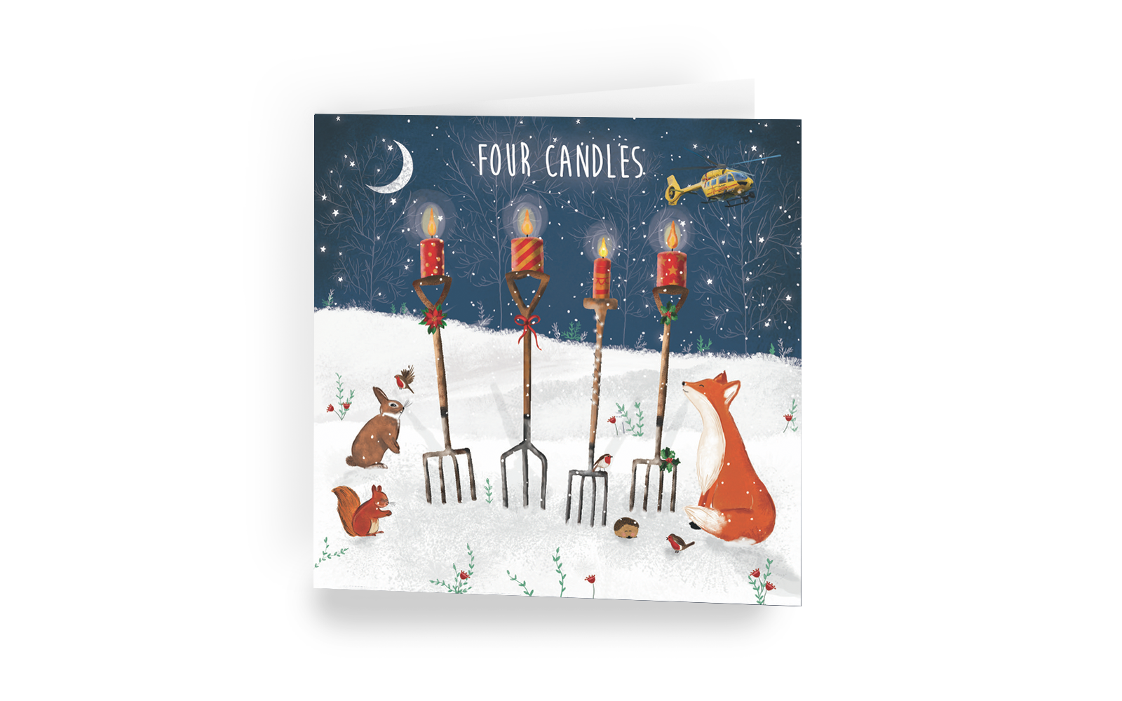 Christmas card - Four Candles
