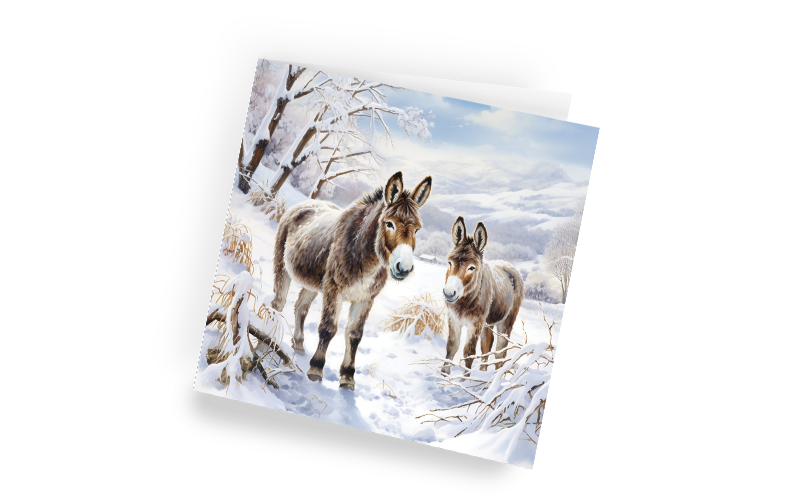 Christmas card - Little Donkey- right