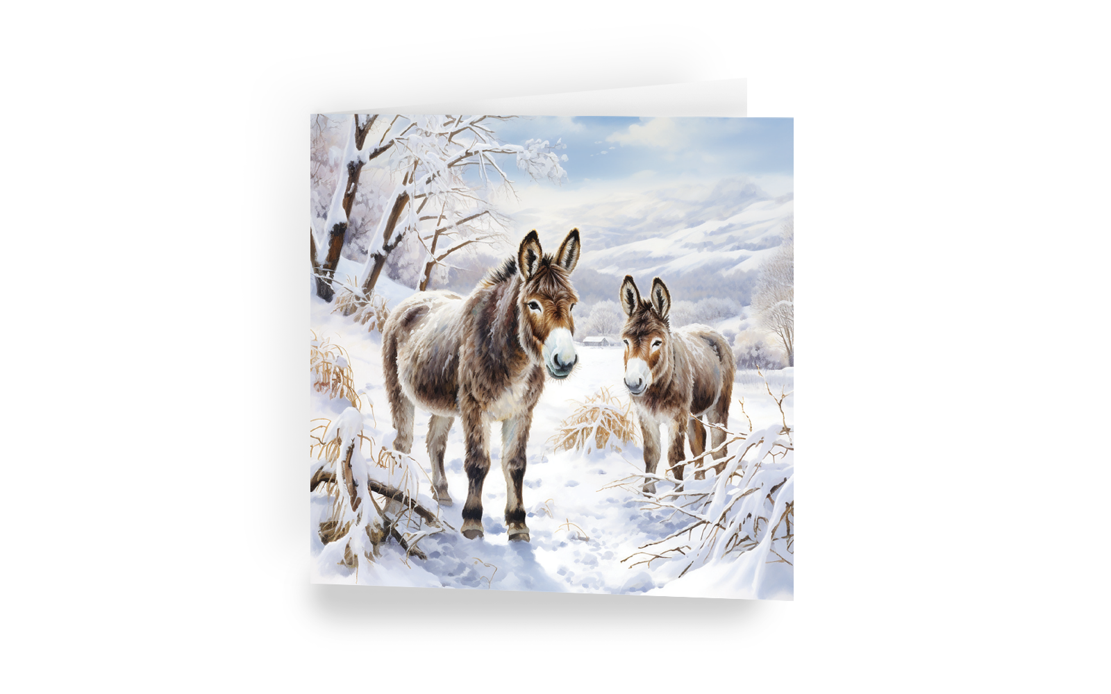 Christmas card - Little Donkey