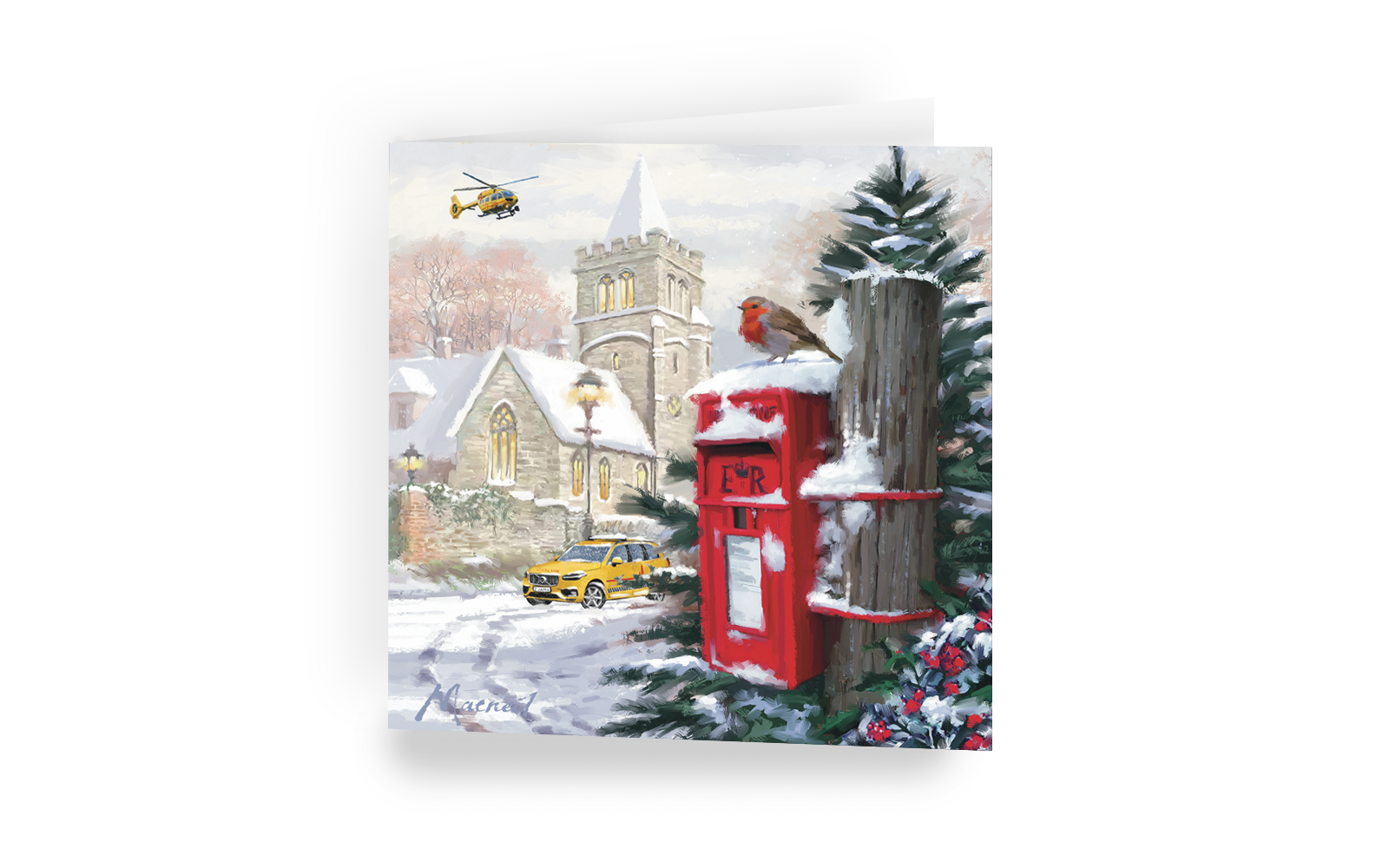 Christmas card - Snowy Village