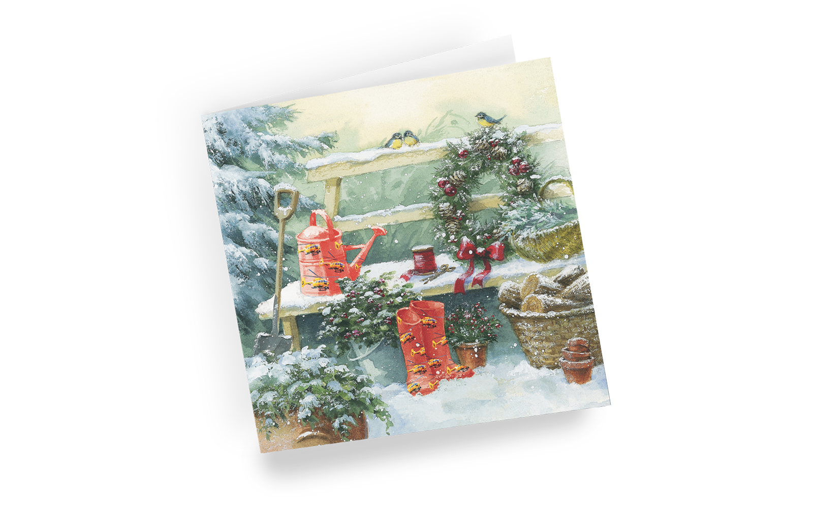 Christmas card - Winter Garden - left