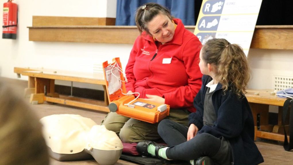 CPR Trainer with child