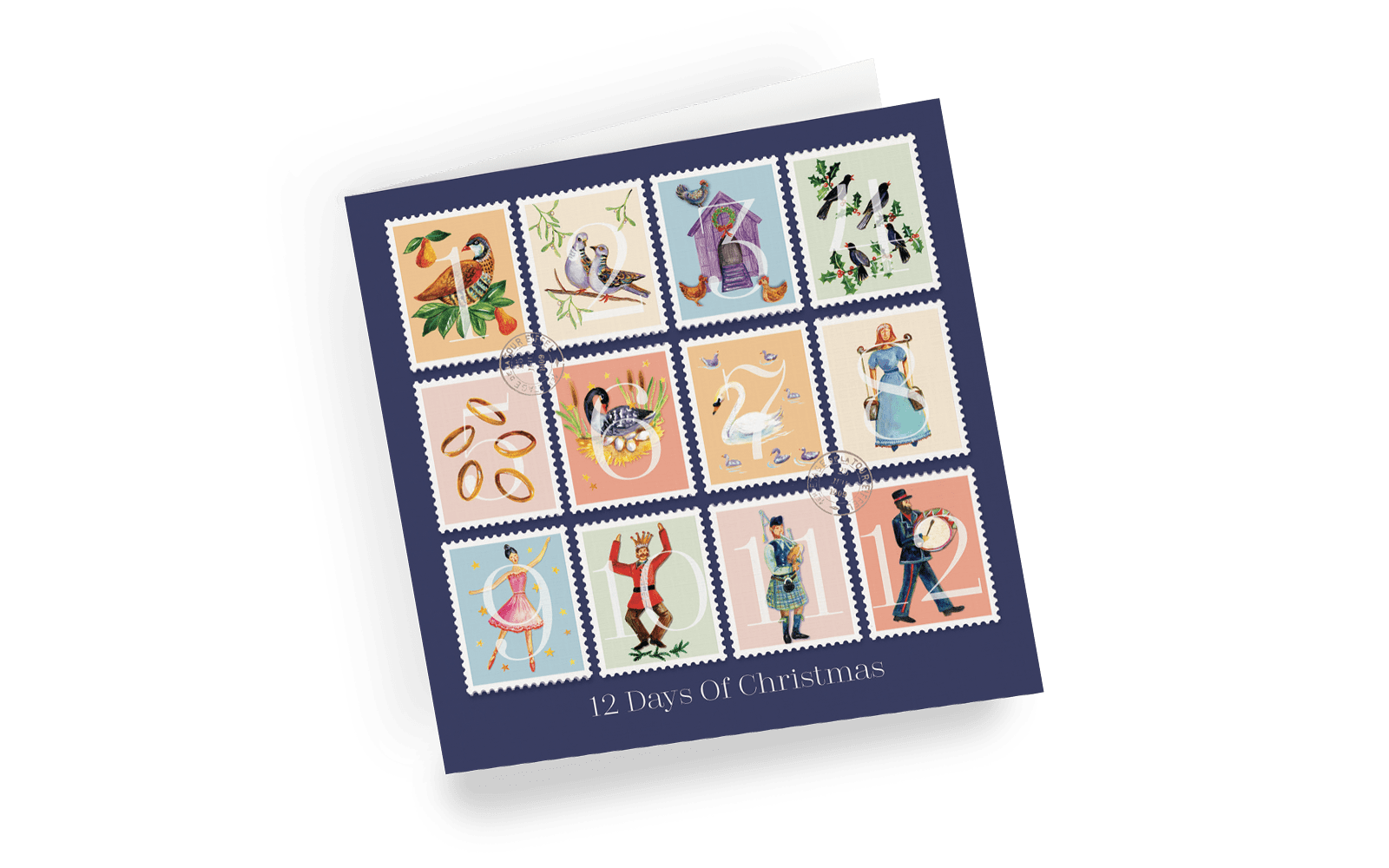 Christmas card - 12 Days of Christmas - left