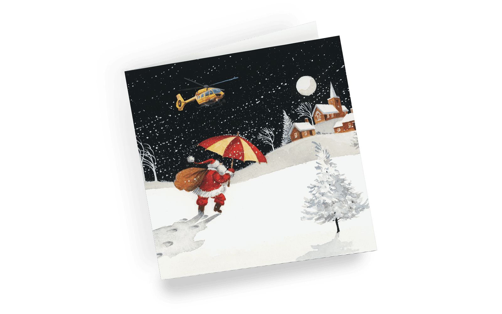 Christmas card - Christmas Eve - left