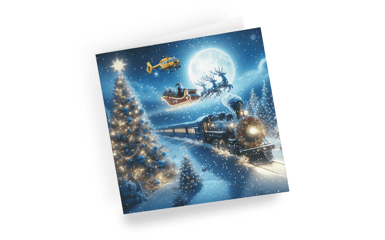 Christmas card - EAAA Express - left