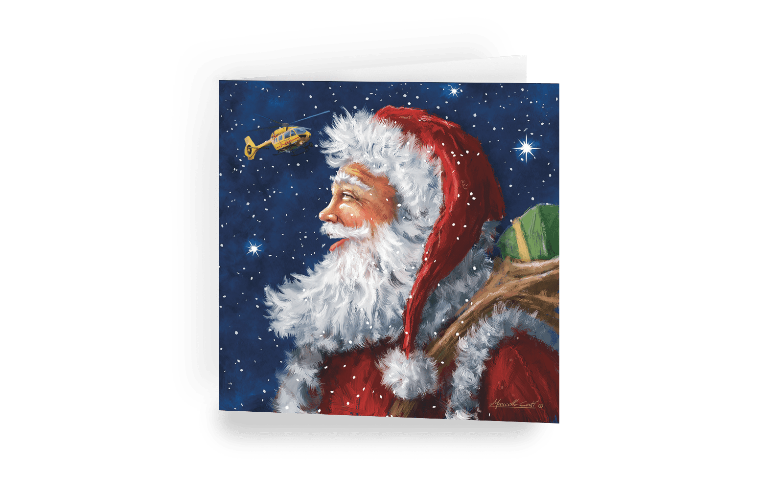 Christmas card - Father Christmas