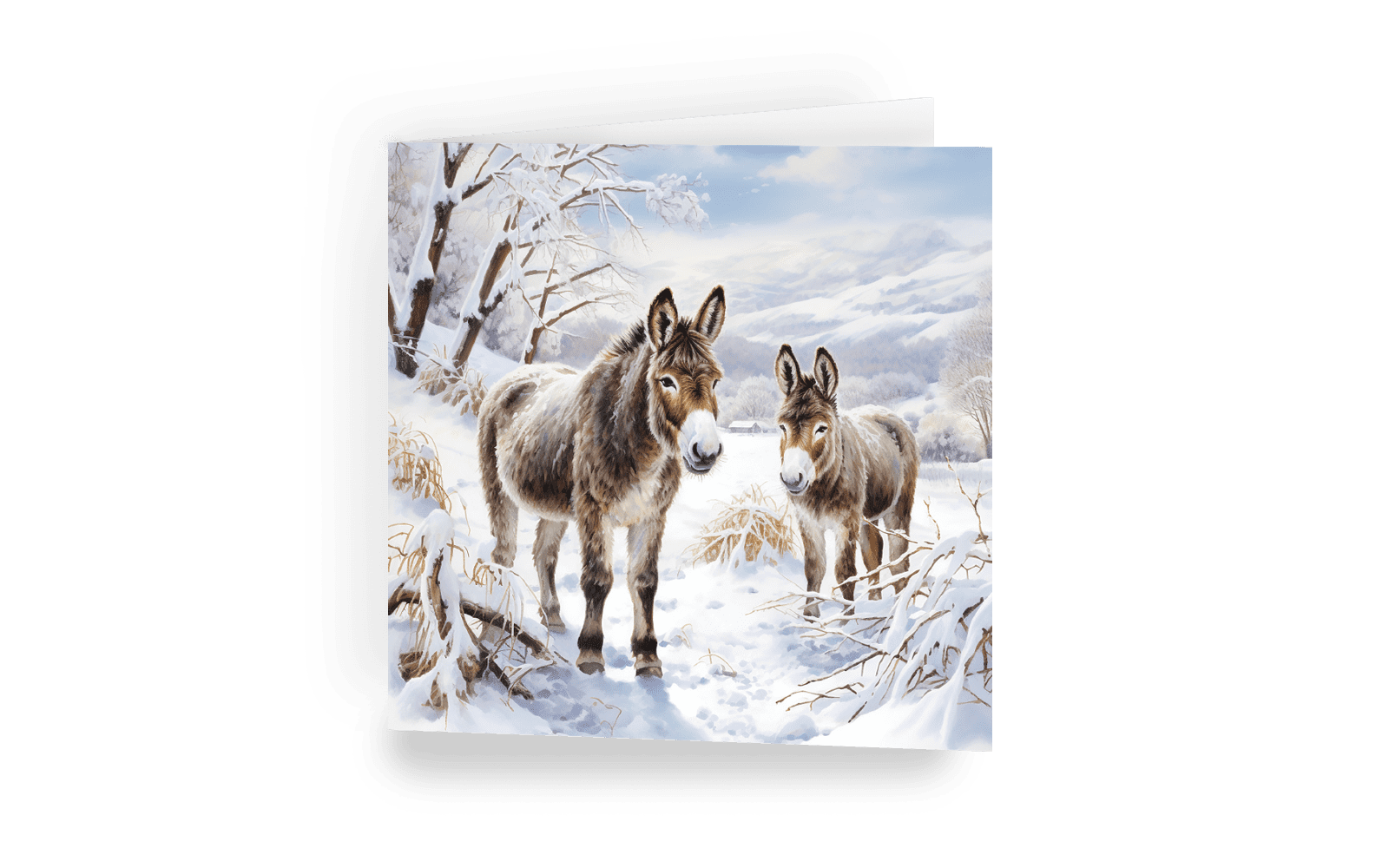 Christmas card - Little Donkey
