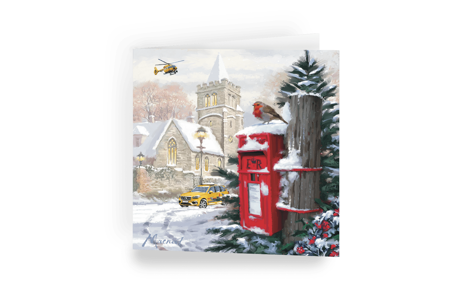 Christmas card - Snowy Village