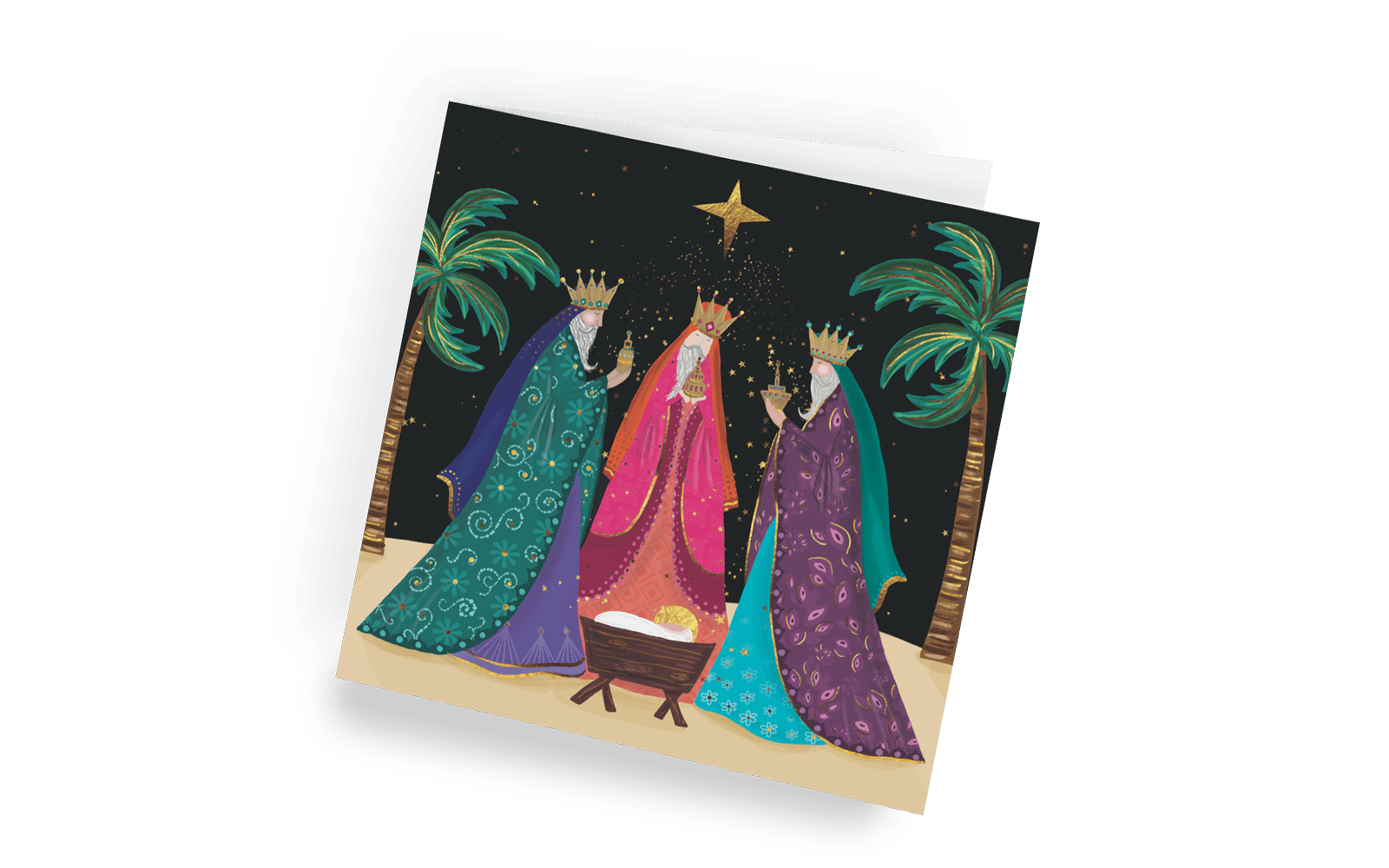 Christmas card - The Three Kings- right