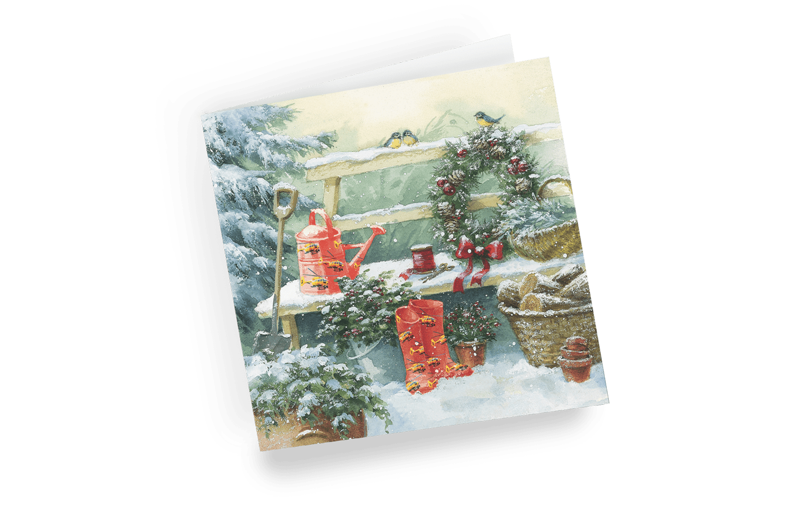 Christmas card - Winter Garden - left
