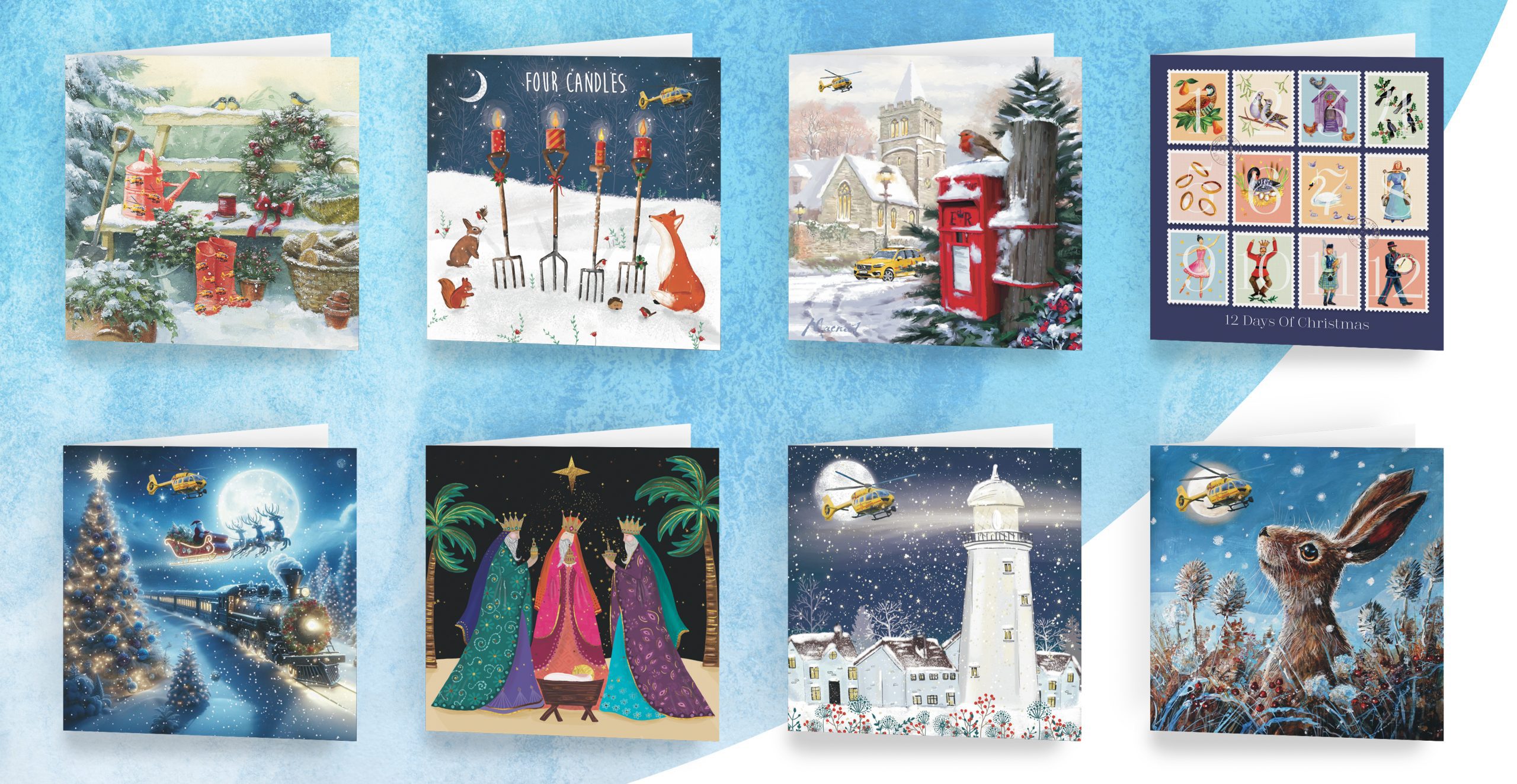 Christmas card banner