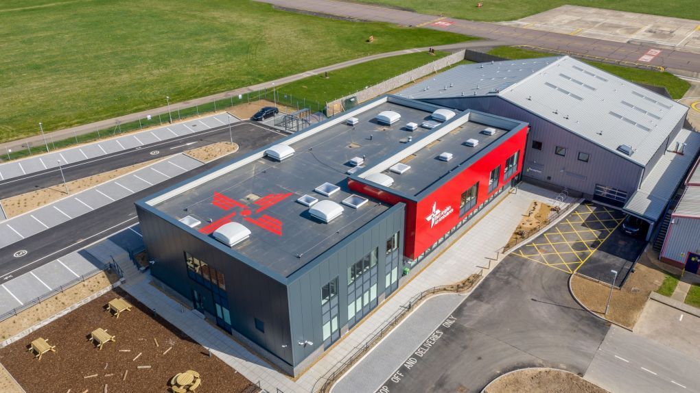 Ariel view of the new base