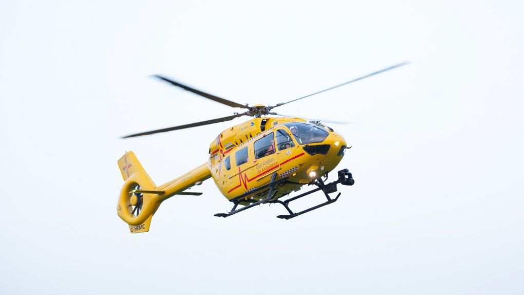 EAAA helicopter in flight