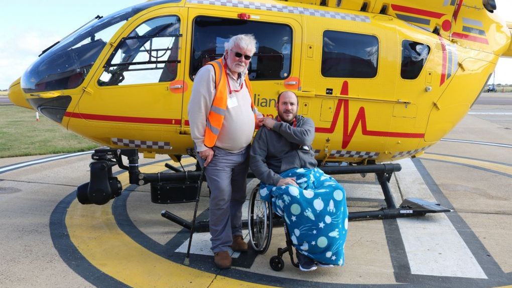 Charles Morris and Dave Woodhouse, reunited at the EAAA Norwich base