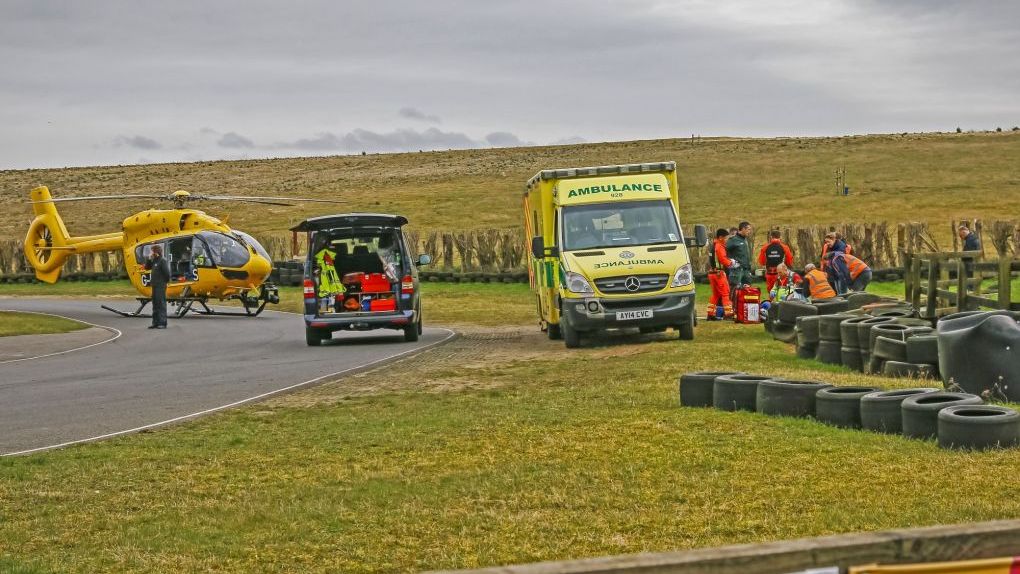 Air Ambulance on scene. Credit Sprocket Photography