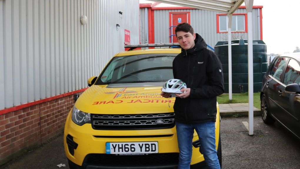 Haydn and his family want it to become law for under 16s to wear a helmet on the road