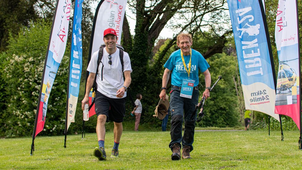 James and his firned crossing the finishline at Trek 24 Suffolk in 2022 - Photo Credit: Chris Arnold.