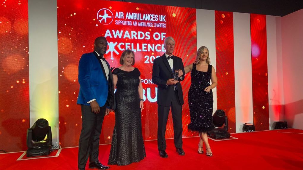 Patrick Peal recieving his award