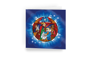 Nativity Window Christmas Cards