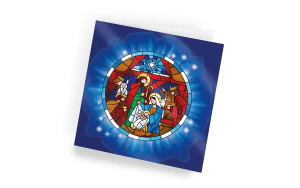 Nativity Window Christmas Cards