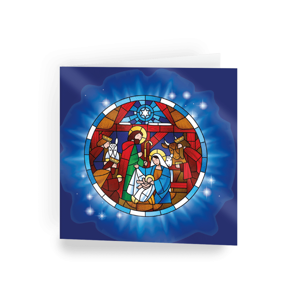 Nativity Window Christmas Cards