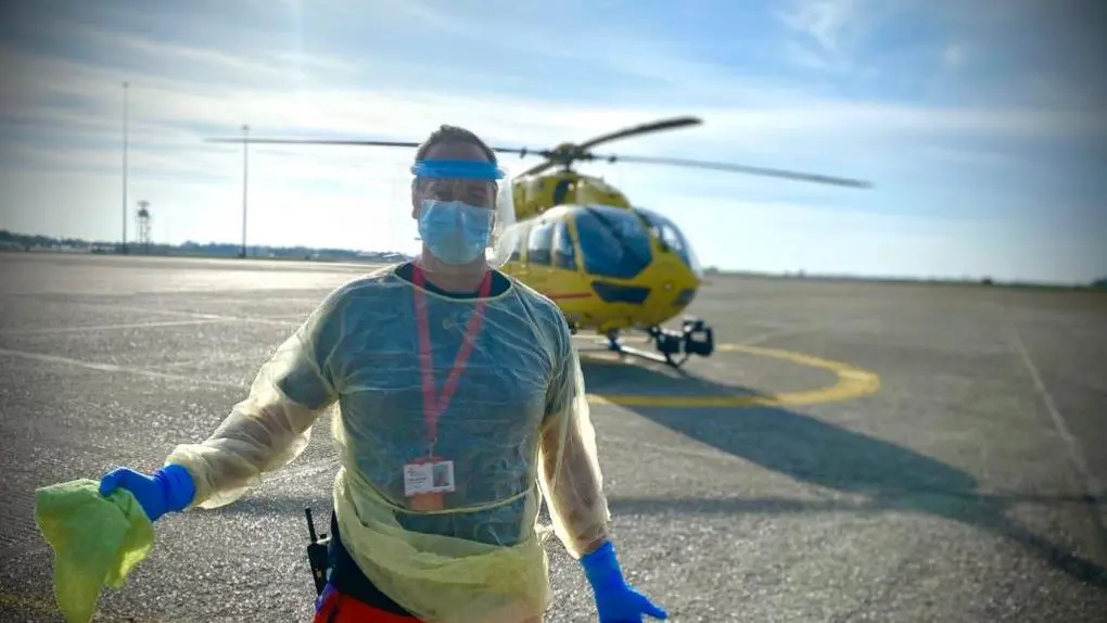 Dr Chris in full PPE