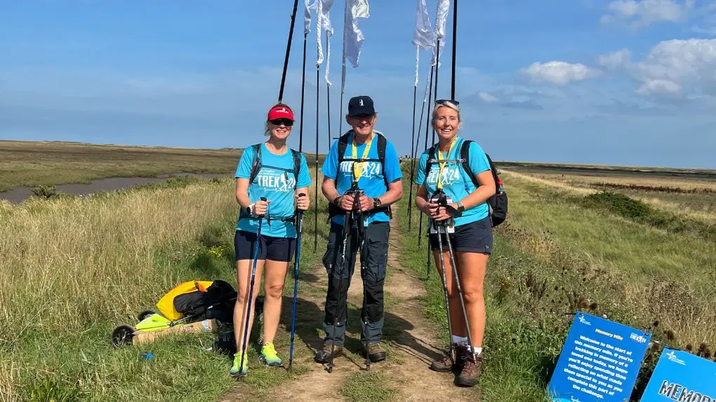 EAAA supporter James Greenwell with other trekkers