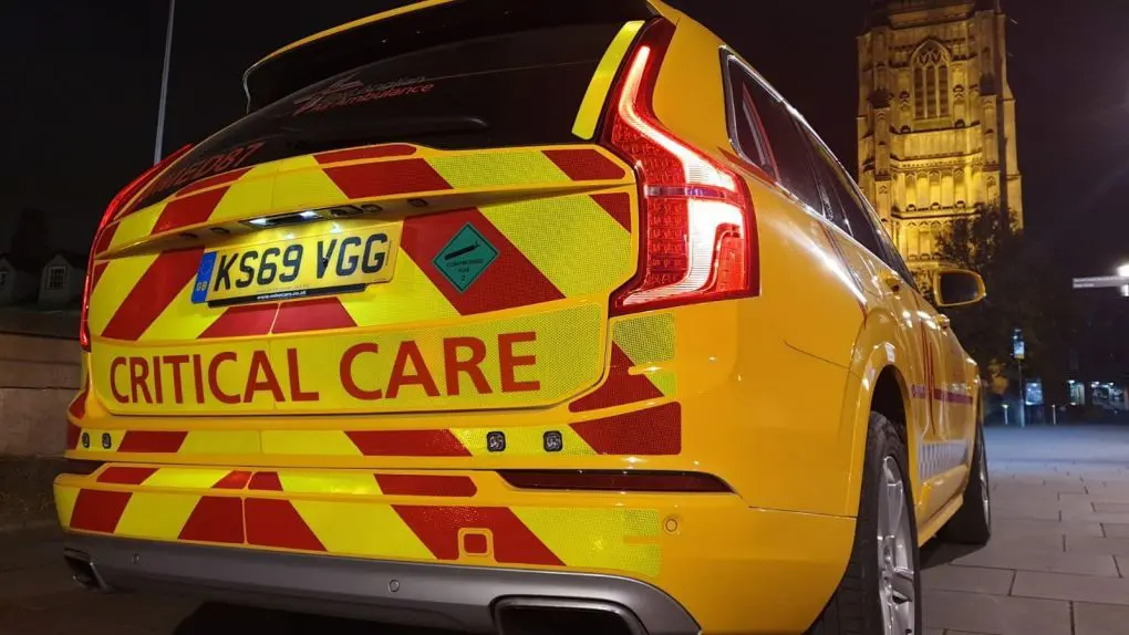 Rapid Response Vehicle at night