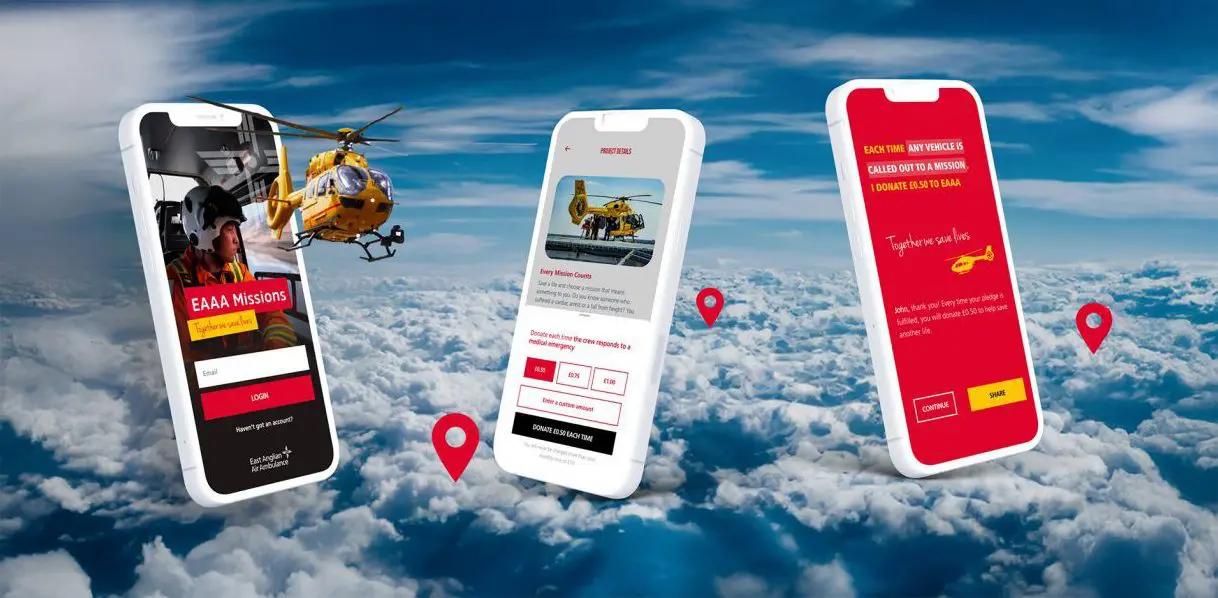 Missions app screen