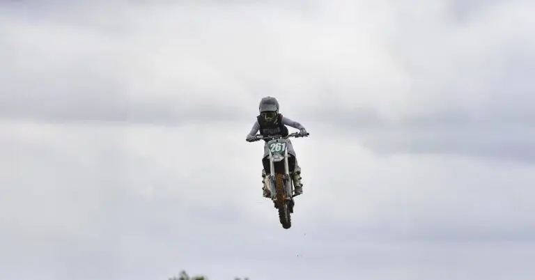 Jaden jumping on motorbike