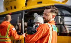 EAAA Critical Care Paramedic with Baby Clayton