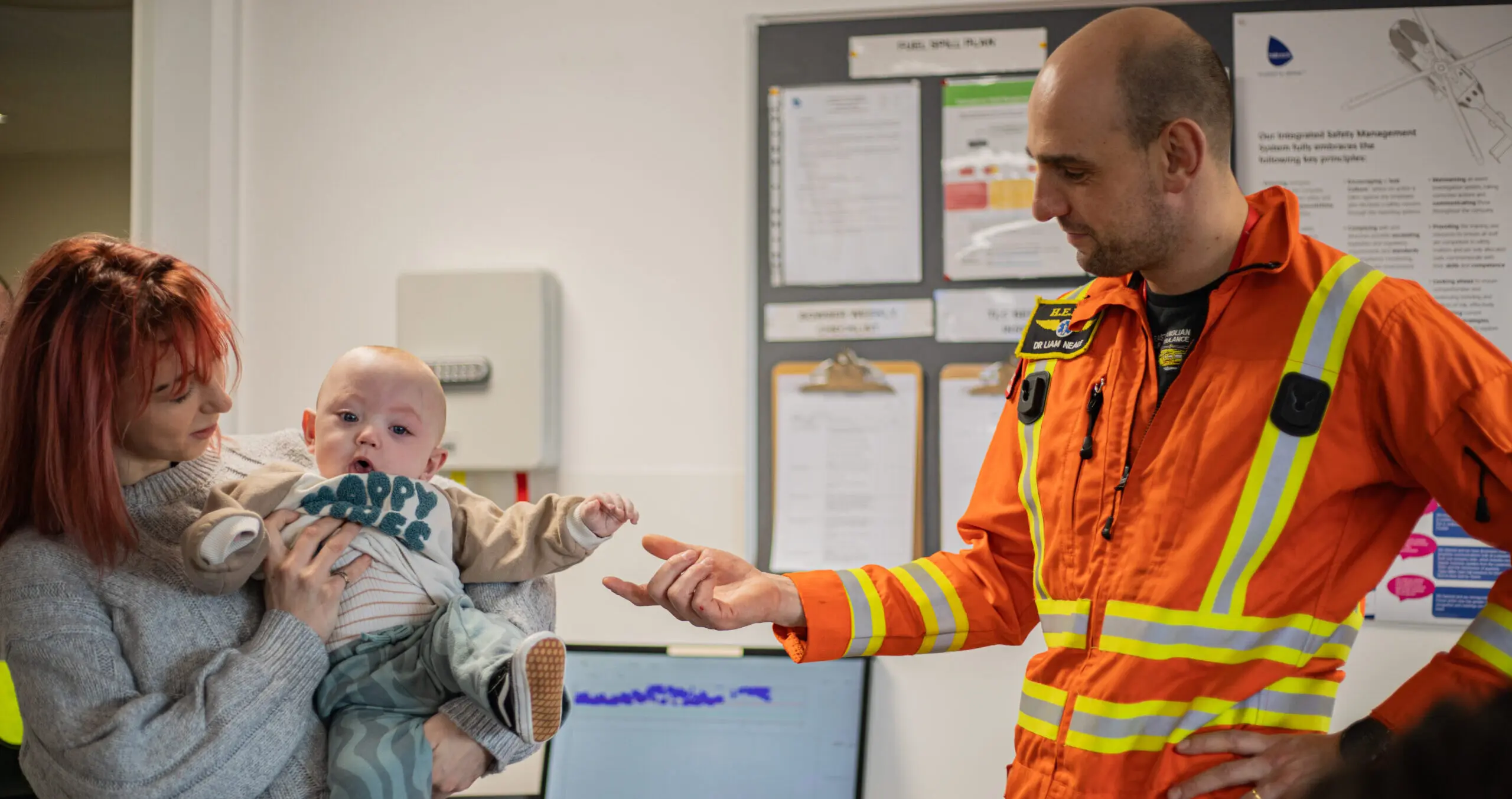 Baby Clayton with Dr Liam