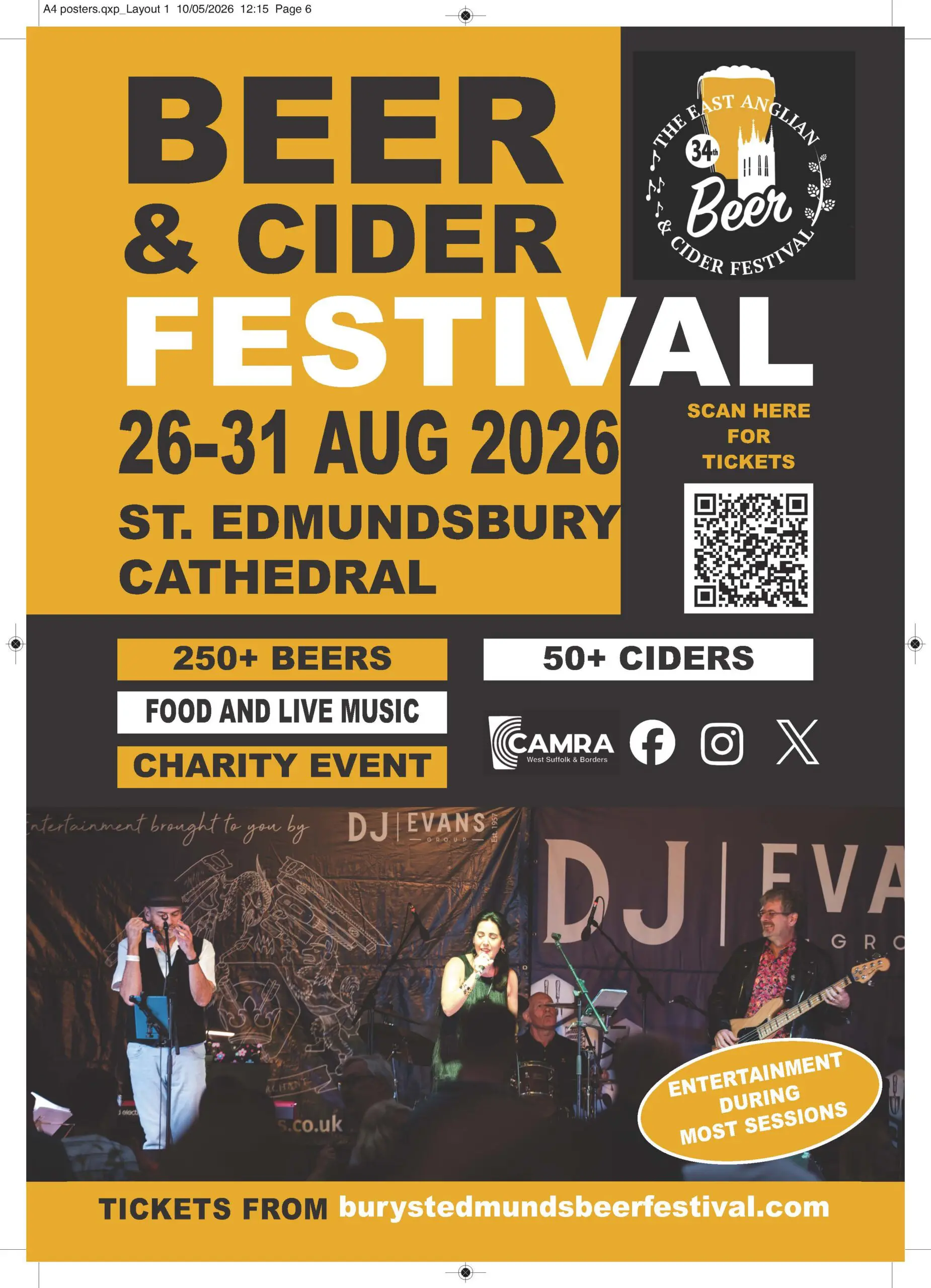 East Anglian beer and Cider festival poster