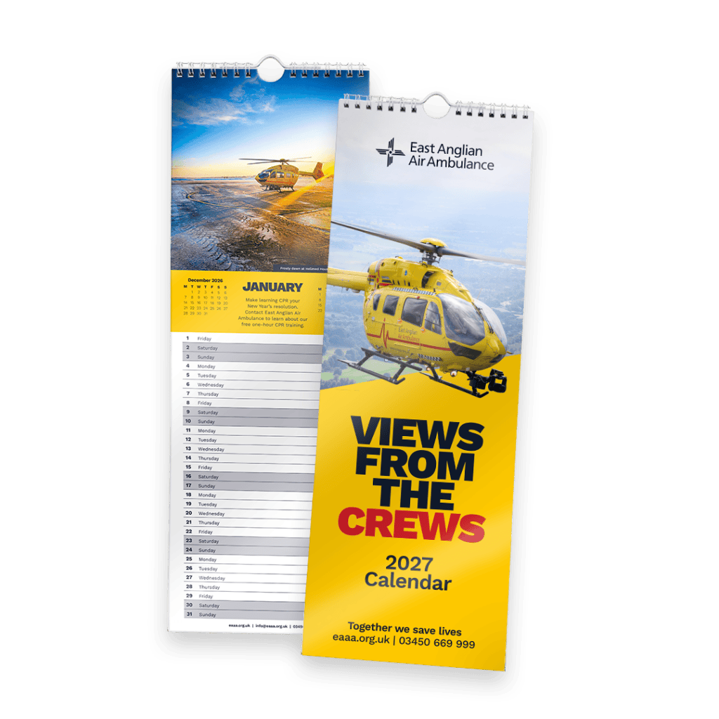 2027 Eats Anglian Air Ambulance calendar