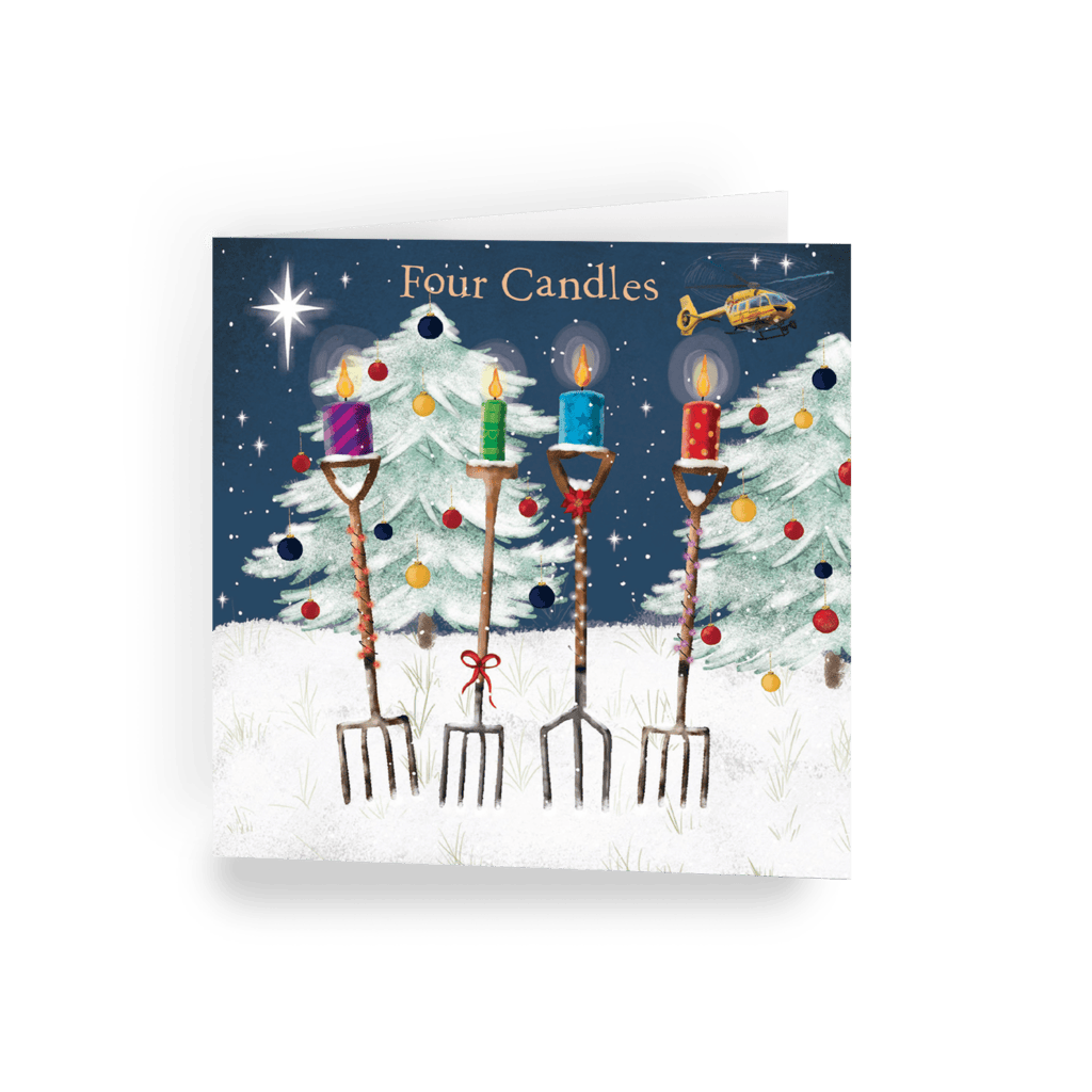 East Anglian Air Ambulance Four Candles Christmas card