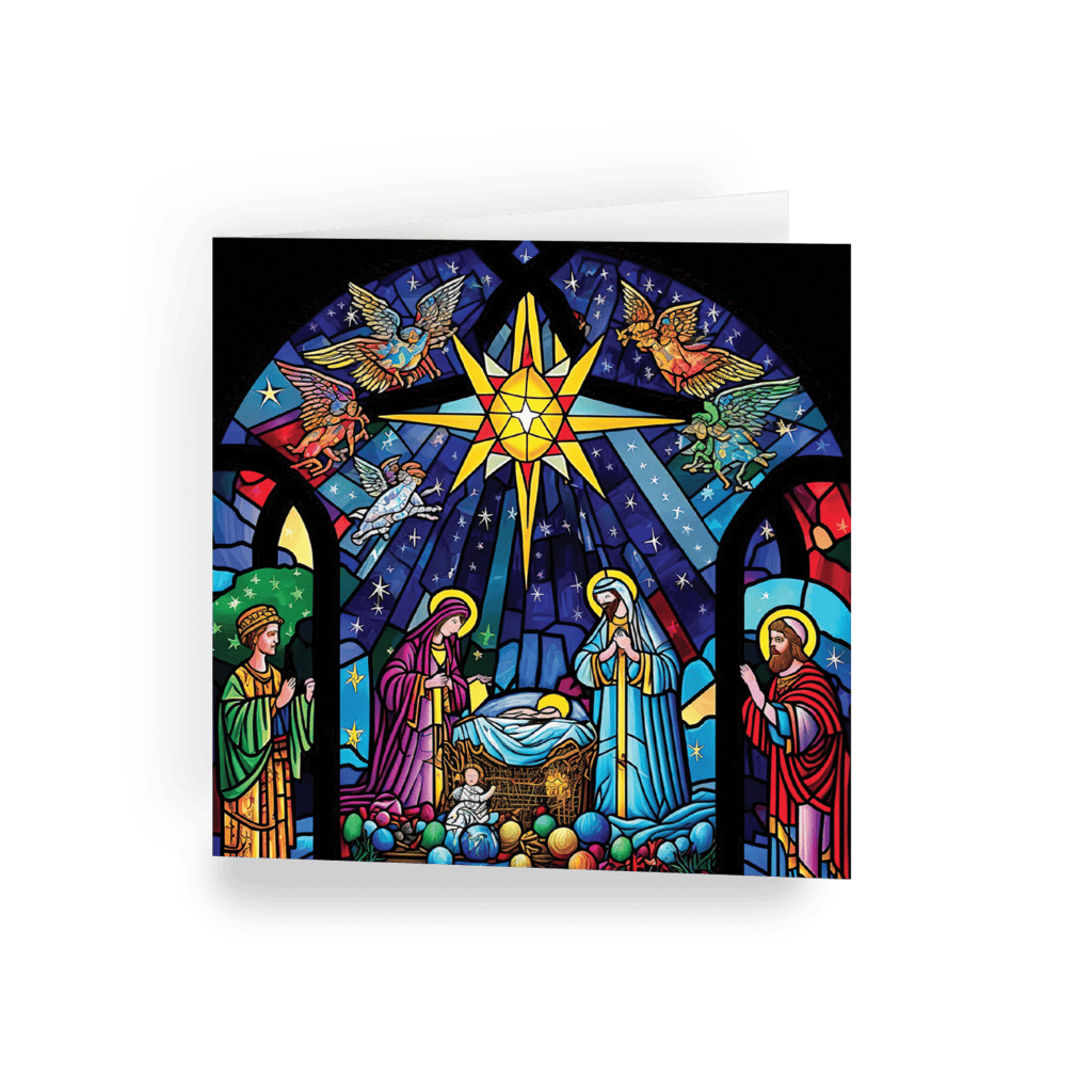 East Anglian Air Ambulance Holy Window Christmas card