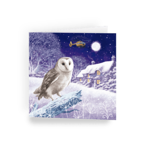 East Anglian Air Ambulance Snowy Owl Christmas card