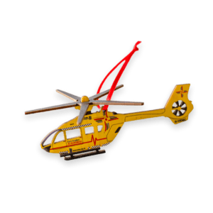 East Anglian Air Ambulance Wooden Helicopter decoration