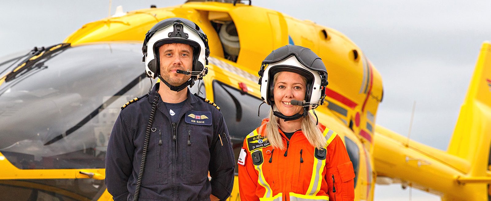 Pilot Rob Gleave- Dr Nicola Ebbs