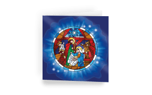 Nativity Window Christmas Cards