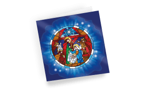 Nativity Window Christmas Cards