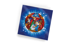Nativity Window Christmas Cards