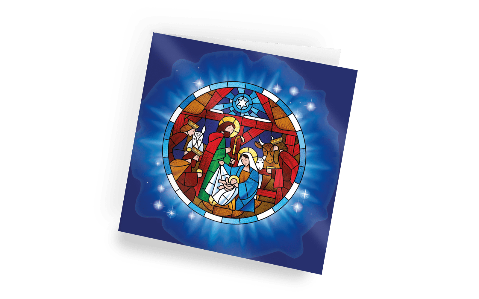Nativity Window Christmas Cards