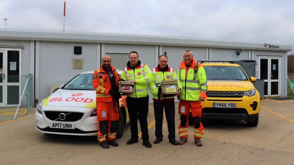 EAAA crew with Norfolk Blood Bikes