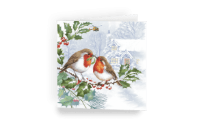 Christmas card - Feathered Friends