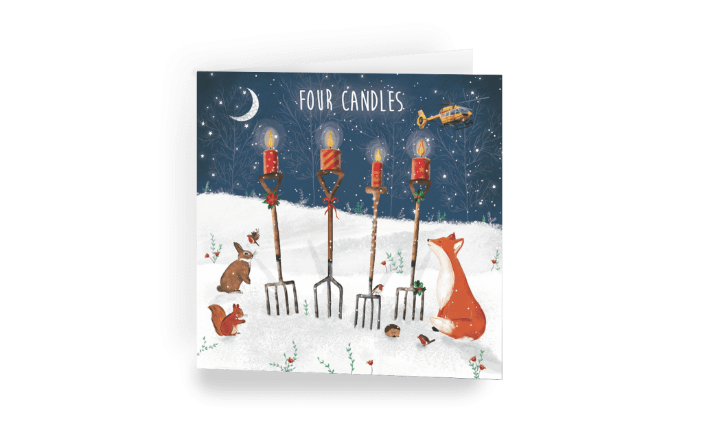 Christmas card - Four Candles
