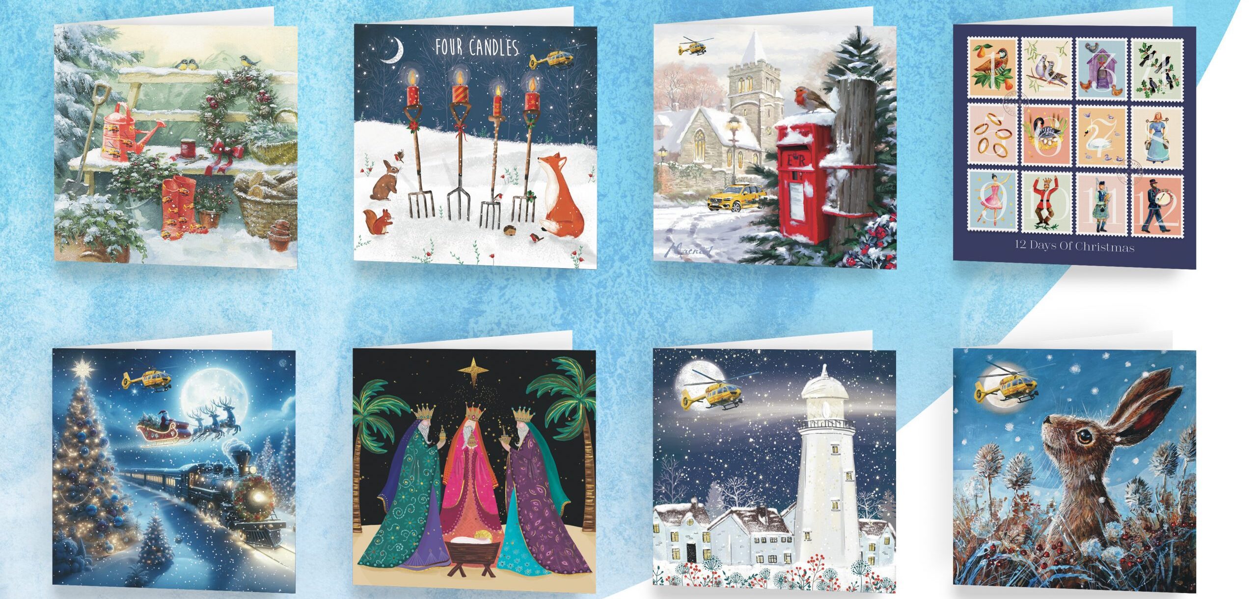 Christmas card banner