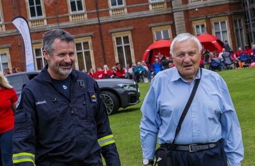 Gerry Crease and Pilot Martin